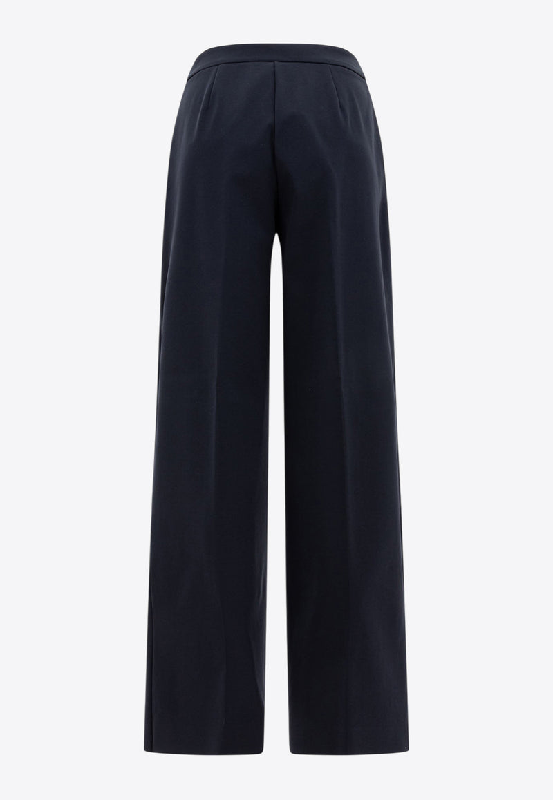 Max Mara Orche Straight-Leg Tailored Pants Blue 2511781038600ORCHE002_77987