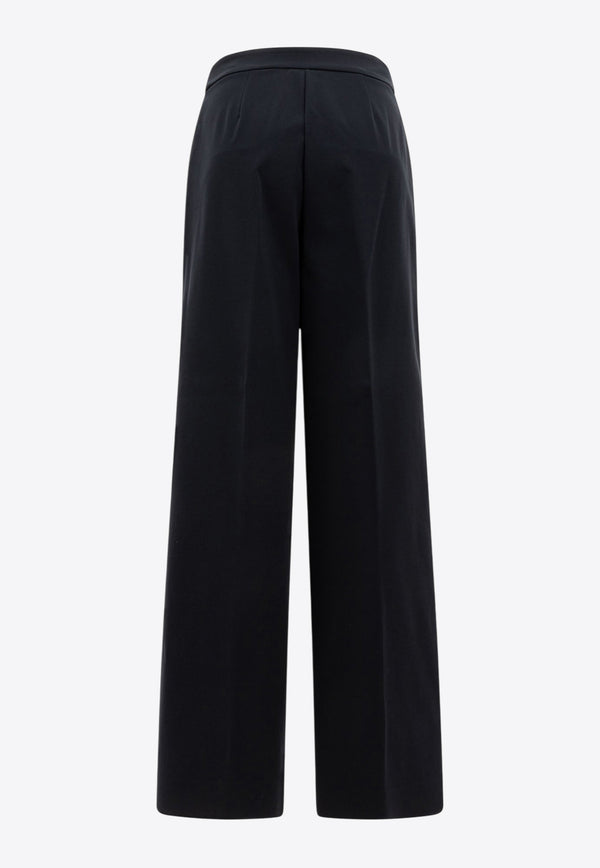 Max Mara Orche Straight-Leg Tailored Pants Black 2511781038600ORCHE003_77990