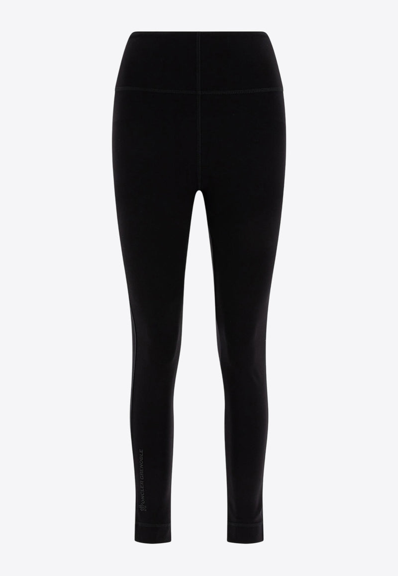 Moncler Grenoble Logo Print Leggings 8H00006-829H7999_77997 Black
