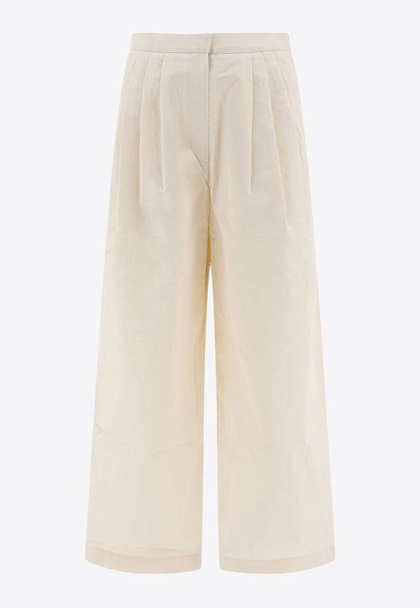 Pleated Wide-Leg Pants