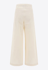 Pleated Wide-Leg Pants