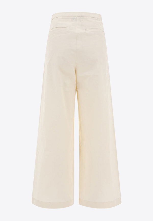Pleated Wide-Leg Pants