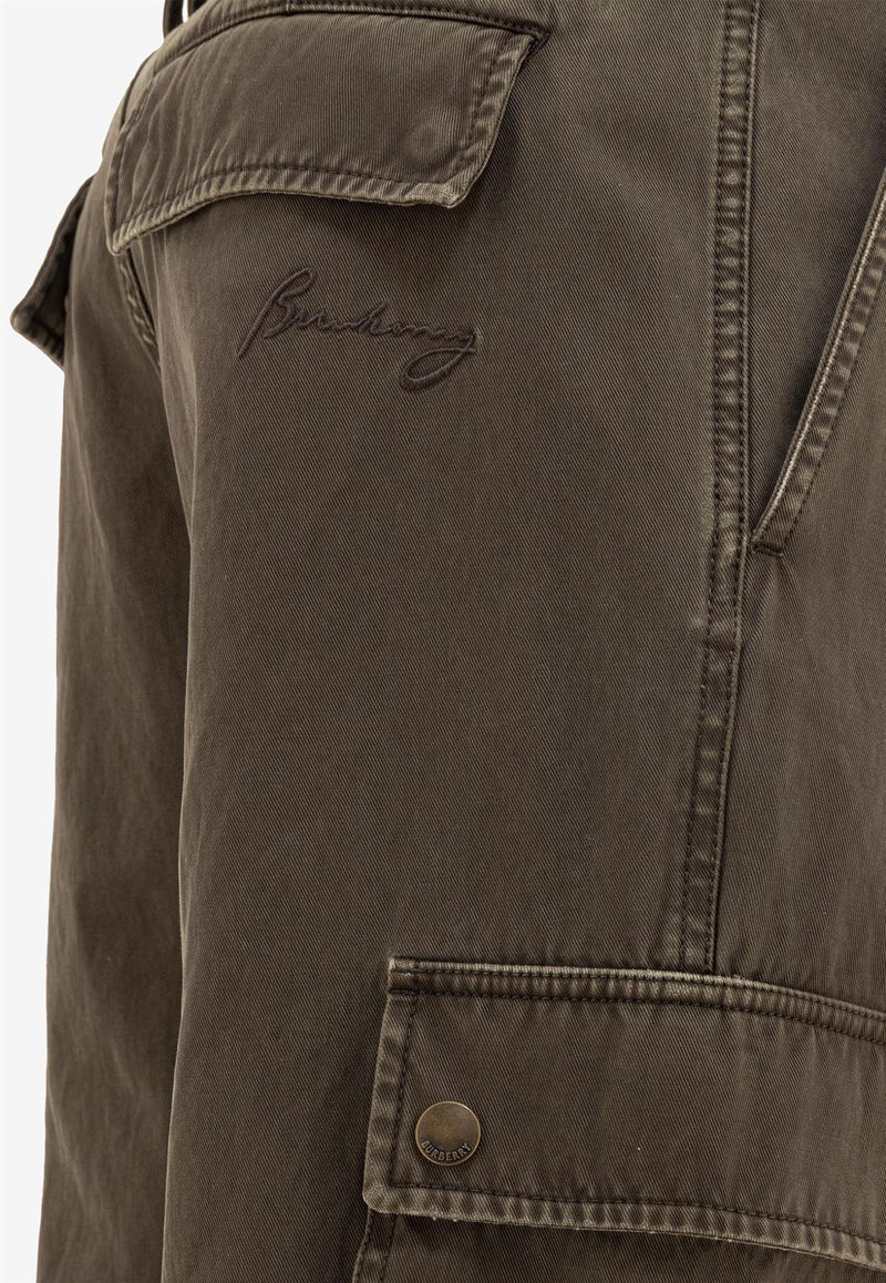 Burberry Straight-Leg Cargo Pants Brown 8105255_78028