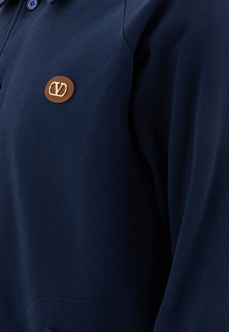 Valentino Logo-Patch Overshirt 6V3MF28SAQCD51_78048