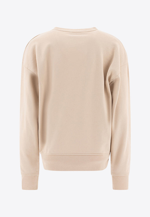 PINKO Adventure Printed Sweatshirt Beige 104618A2CZC03_78112