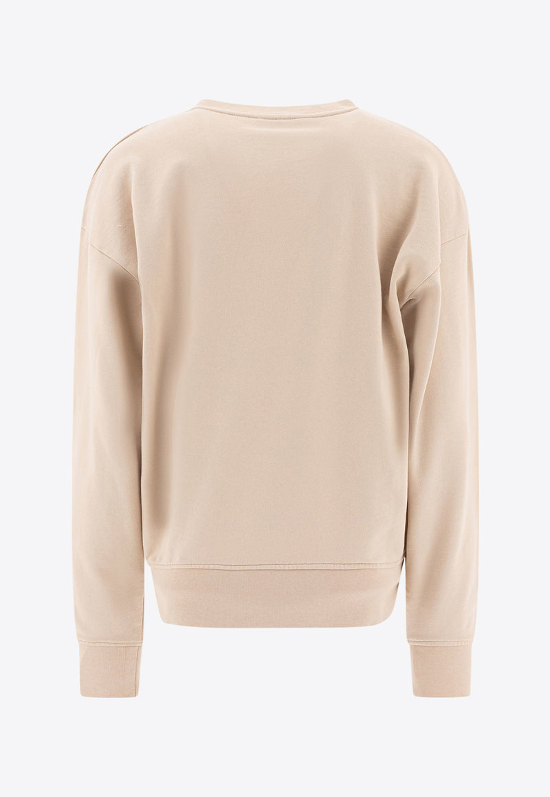 PINKO Adventure Printed Sweatshirt Beige 104618A2CZC03_78112