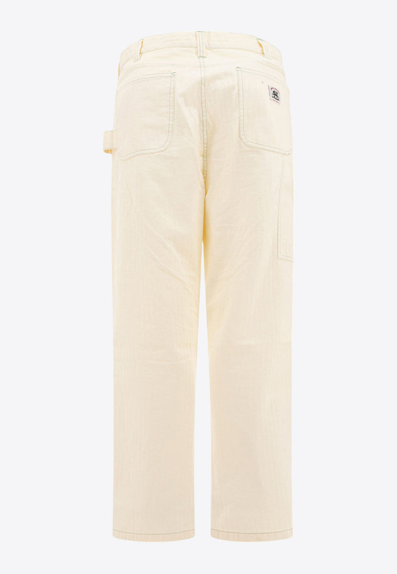 BODE Greenskeeper Knolly Brook Denim Pants Ivory MRS25BT004IVORY_78199