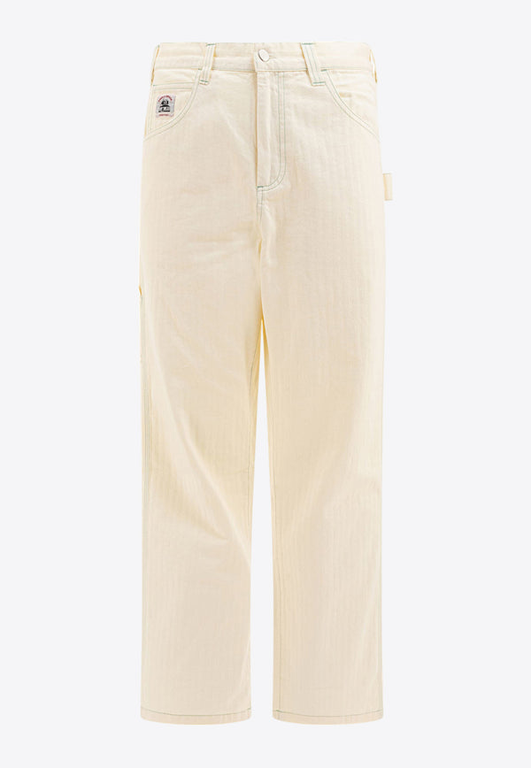 BODE Greenskeeper Knolly Brook Denim Pants Ivory MRS25BT004IVORY_78199