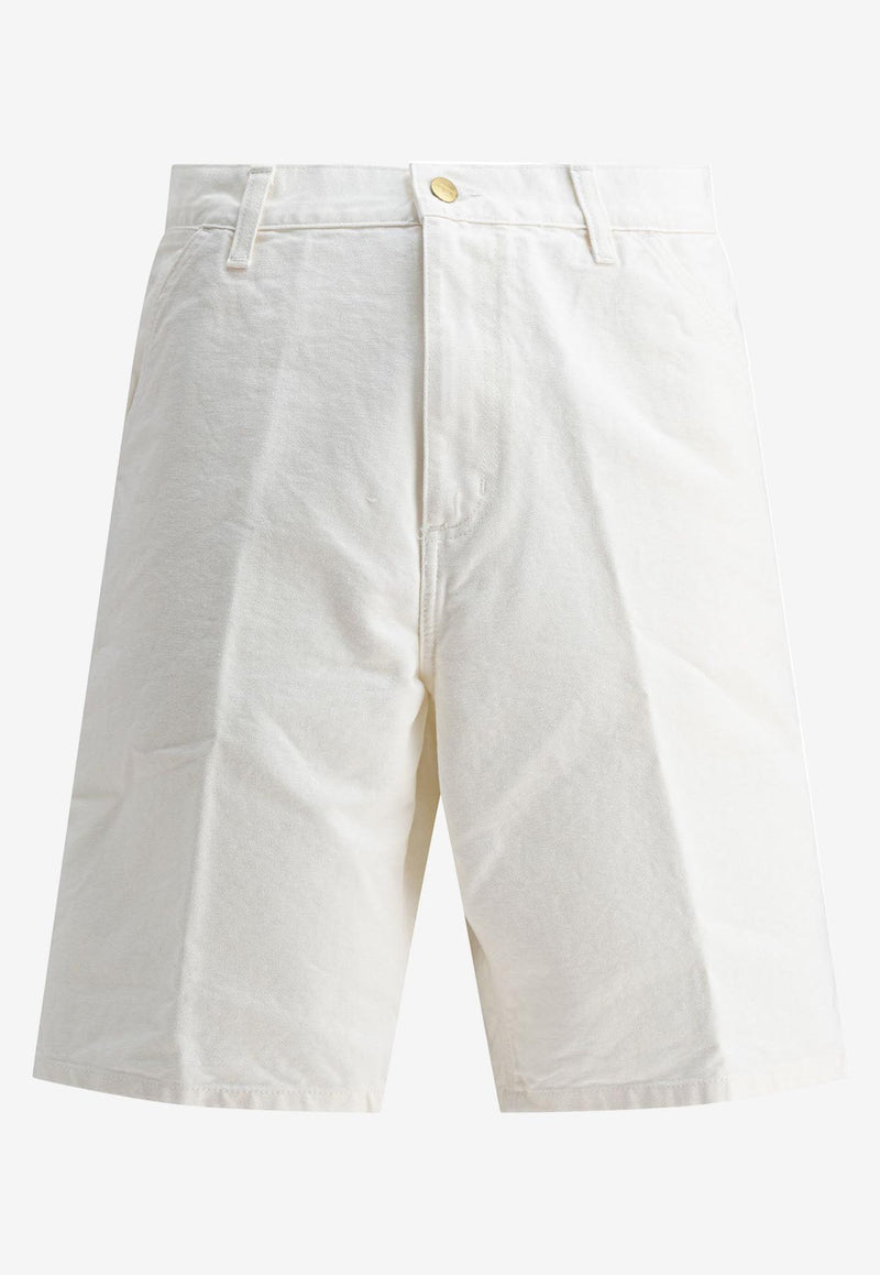Carhartt Wip Single Knee Bermuda Shorts White I027942D6.02_78221