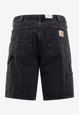 Carhartt Wip Double Knee Denim Shorts Black I03486789.06_78210