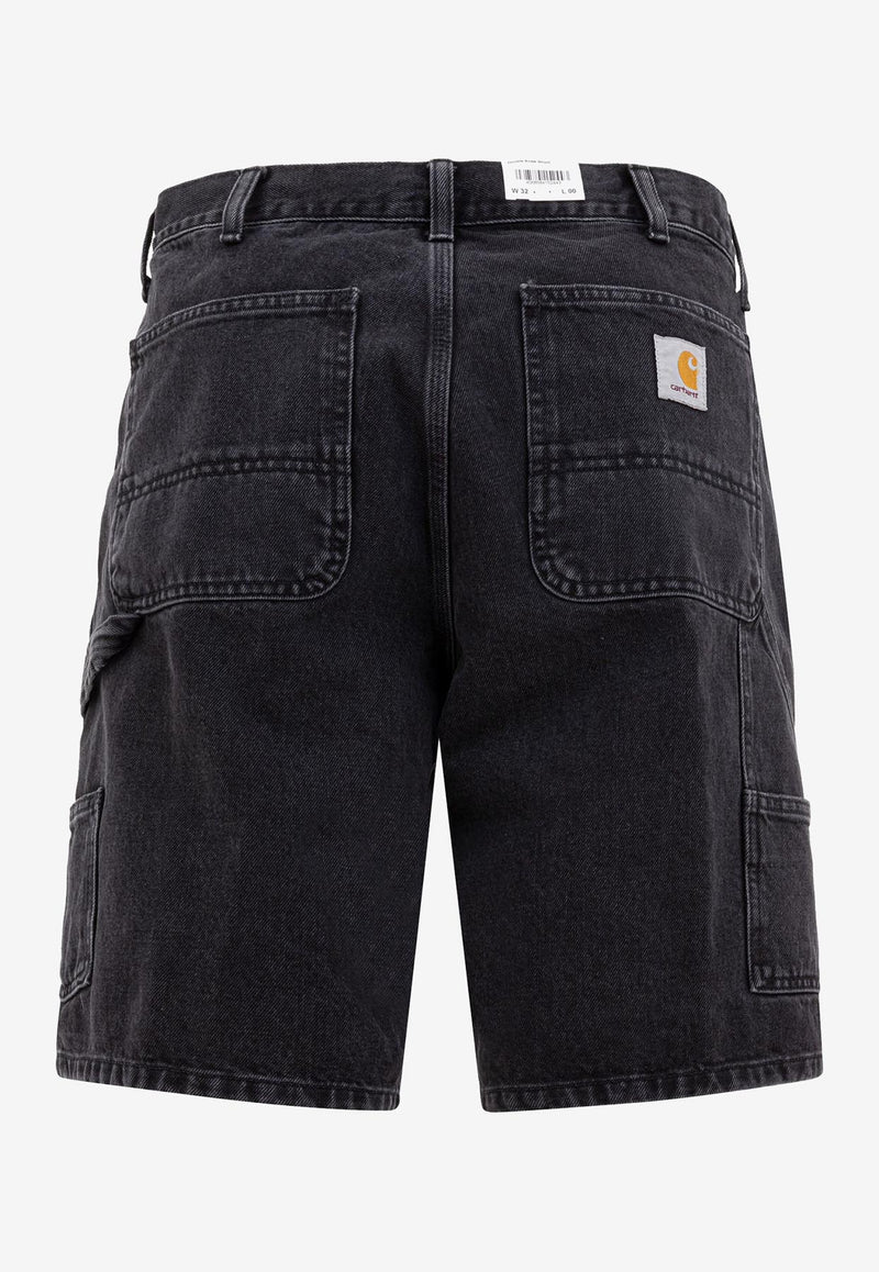 Carhartt Wip Double Knee Denim Shorts Black I03486789.06_78210