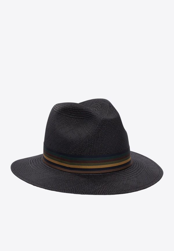 Max Mara Rodesia Striped Bucket Hat Black 2514571042600RODESIA005_78178