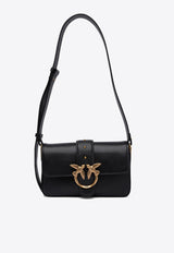 PINKO Mini Love One Leather Shoulder Bag Black 104340A0QOZ99Q_78214