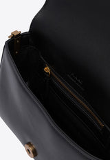 PINKO Mini Love One Leather Shoulder Bag Black 104340A0QOZ99Q_78214