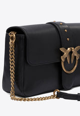 PINKO Large Love Leather Shoulder Bag Black 104524A0QOZ99Q_78229