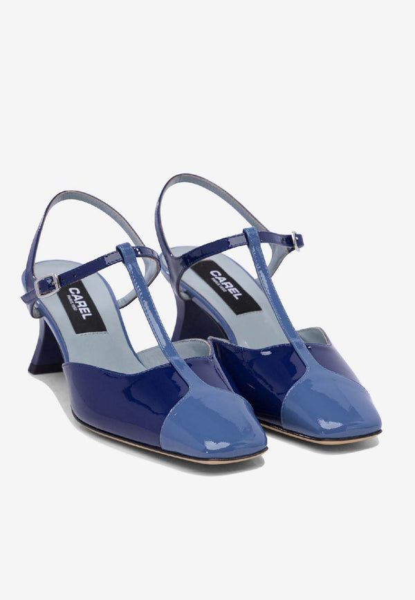 Carel Paris Isadora 40 Leather Pumps Blue ISADORA332677_78275