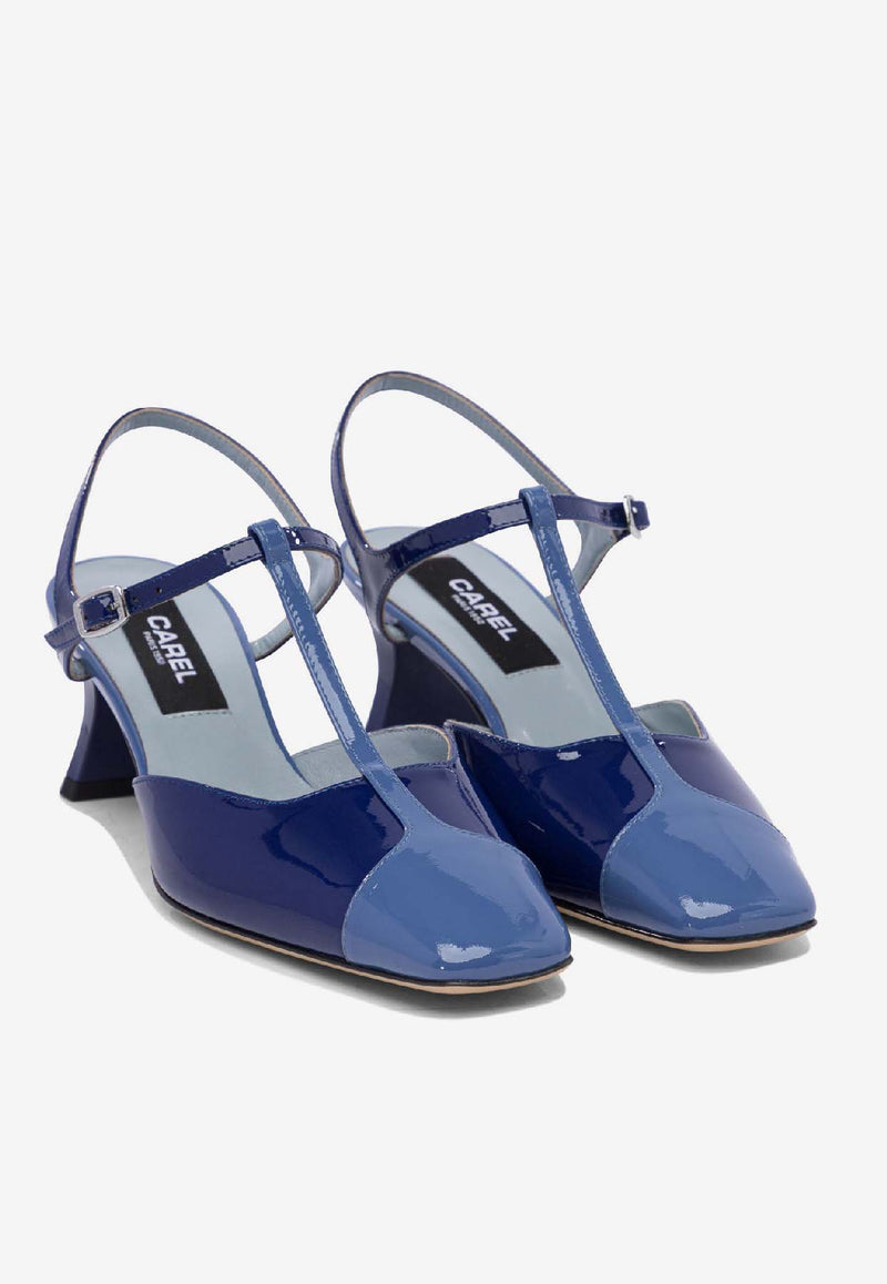 Carel Paris Isadora 40 Leather Pumps Blue ISADORA332677_78275
