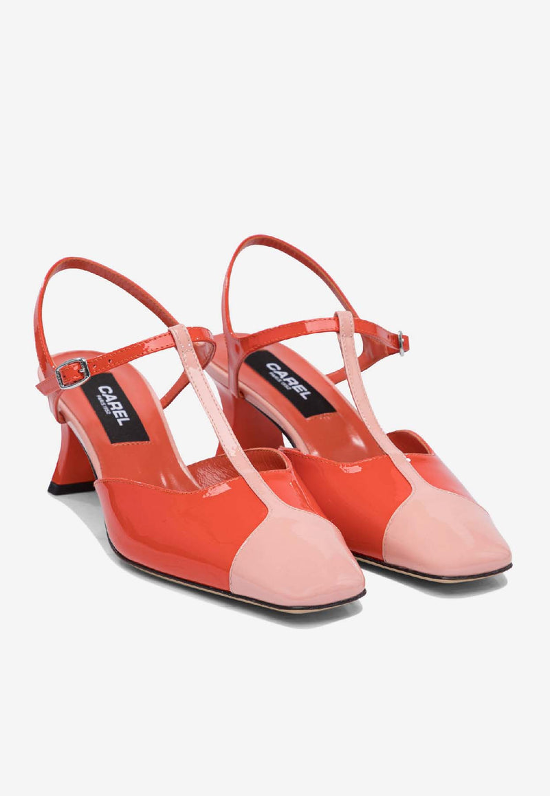 Carel Paris Isadora 40 Leather Pumps Red ISADORA332678_78292