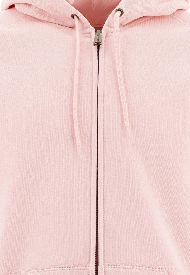 Carhartt Wip Chase Zip-Up Hooded Sweatshirt Pink I0336642VA.XX_78366