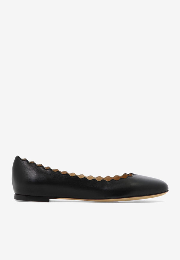 Chloé Lauren Leather Ballet Flats Black C16A16075001_78386