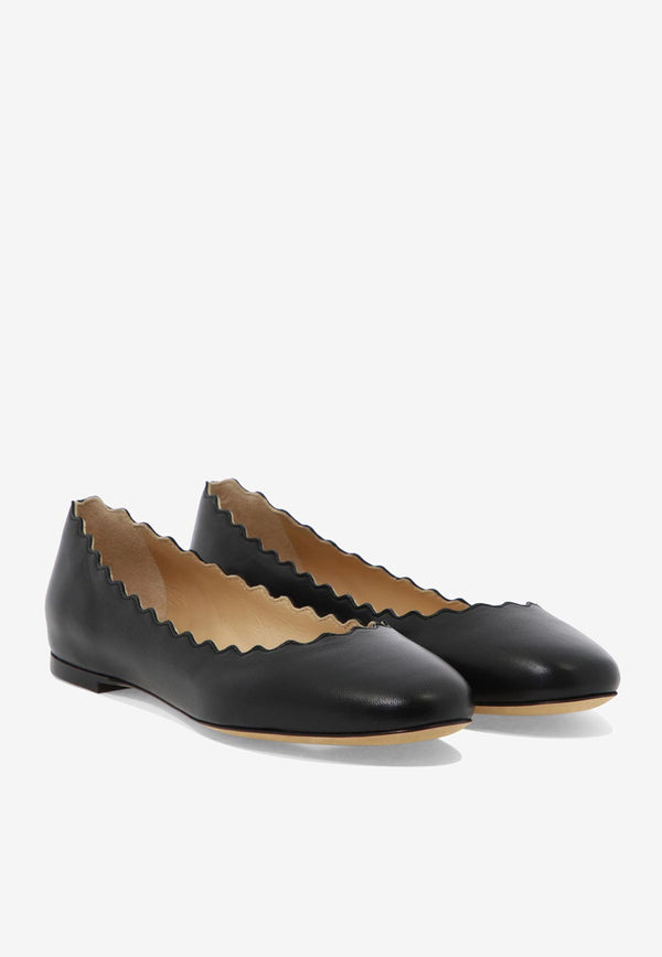 Chloé Lauren Leather Ballet Flats Black C16A16075001_78386