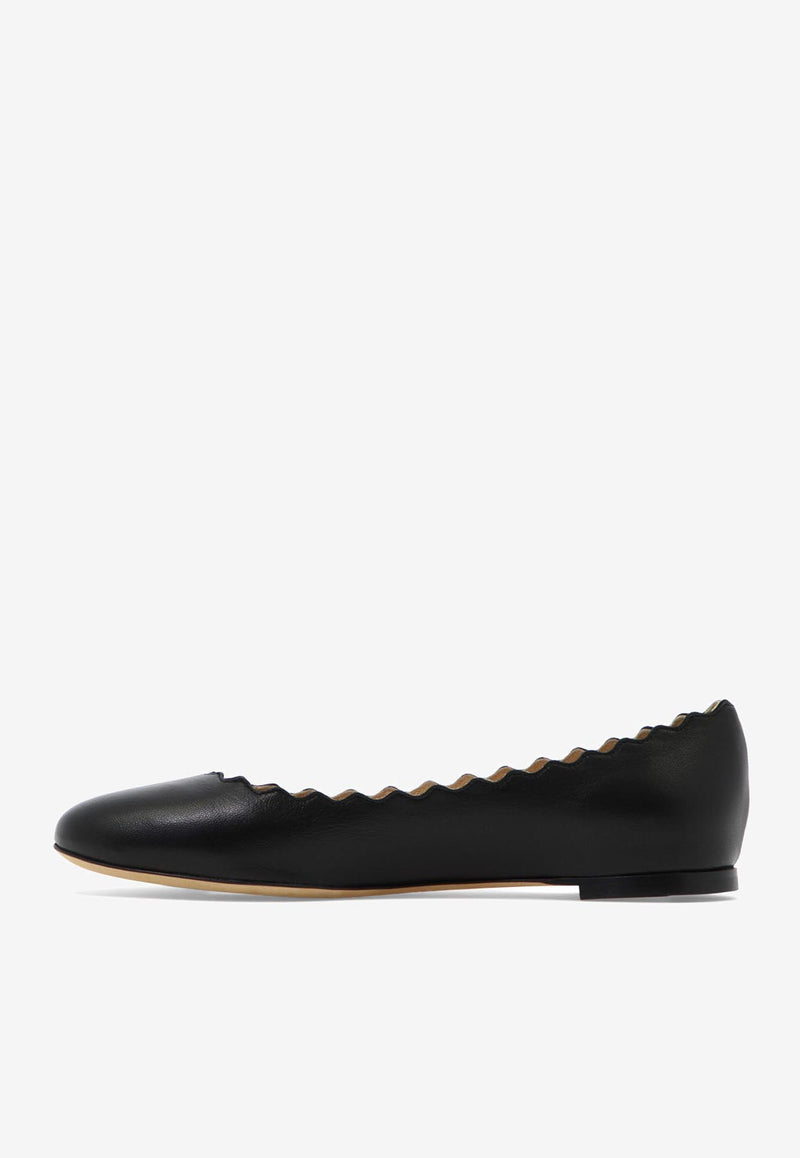 Chloé Lauren Leather Ballet Flats Black C16A16075001_78386