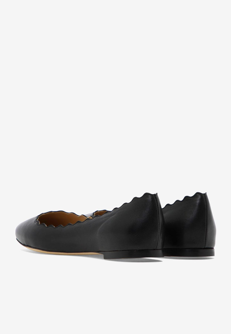 Chloé Lauren Leather Ballet Flats Black C16A16075001_78386