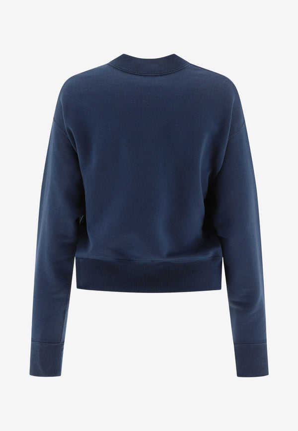 Chloé Logo Crewneck Sweatshirt Blue 24AJH121924C6_78410