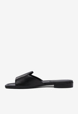 Jimmy Choo Dina Flat Sandals Black DINA FLATNAPBLACK_78334