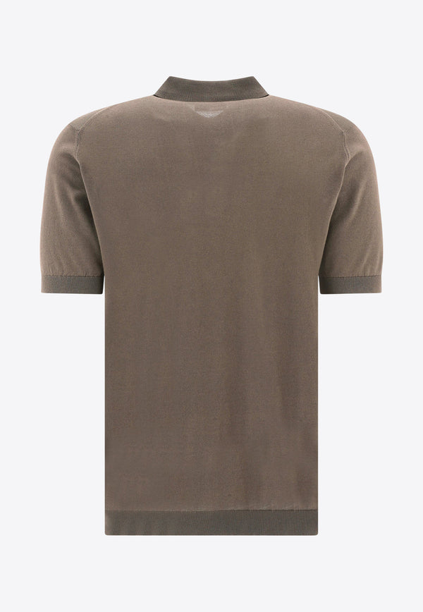 John Smedley Adrian Polo T-shirt Brown ADRIANBEIGE_78409