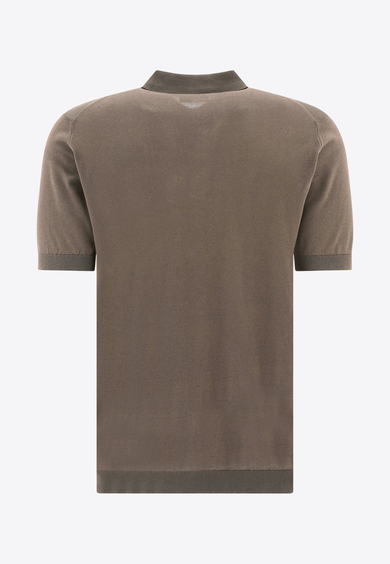 John Smedley Adrian Polo T-shirt Brown ADRIANBEIGE_78409