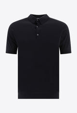 John Smedley Adrian Polo T-shirt Black ADRIANBLACK_78411