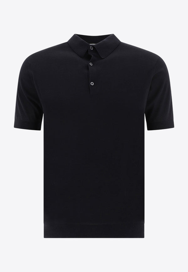 John Smedley Adrian Polo T-shirt Black ADRIANBLACK_78411
