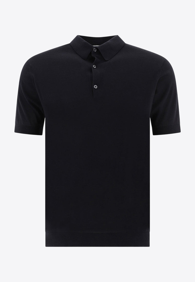 John Smedley Adrian Polo T-shirt Black ADRIANBLACK_78411
