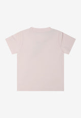 Moncler Kids Baby Boys Embroidered T-shirt Pink 8C00006-89AUM529_78394