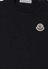 Moncler Kids Baby Girls Logo Patch Flared Mini Dress Blue 8I00003-89AUM778_78263