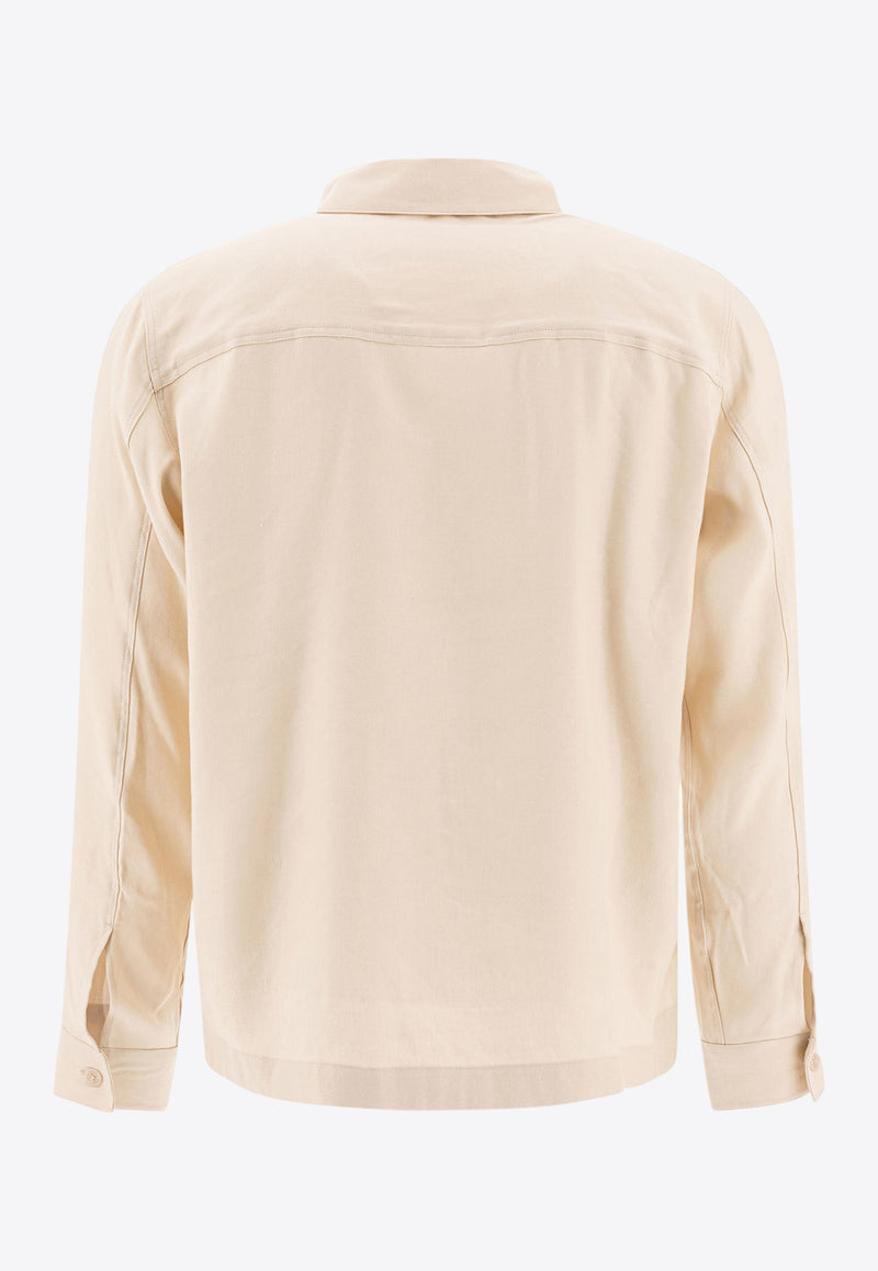 NN.07 Zip-Up Collared Jacket 2521808526ALBAN 1808IVORY_78367