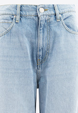 PINKO Fringed Hem Wide-Leg Jeans Blue 103857A2E5PJN_78385