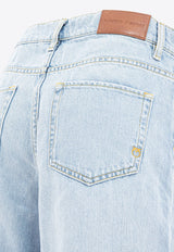 PINKO Fringed Hem Wide-Leg Jeans Blue 103857A2E5PJN_78385