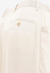 Rick Owens Hollywood Mastodon Tailored Pants White RP01E7352SCH41_78380