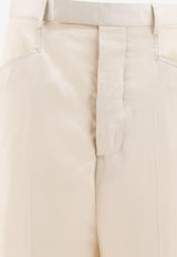 Rick Owens Hollywood Mastodon Tailored Pants White RP01E7352SCH41_78380