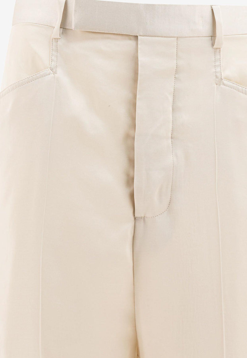 Rick Owens Hollywood Mastodon Tailored Pants White RP01E7352SCH41_78380