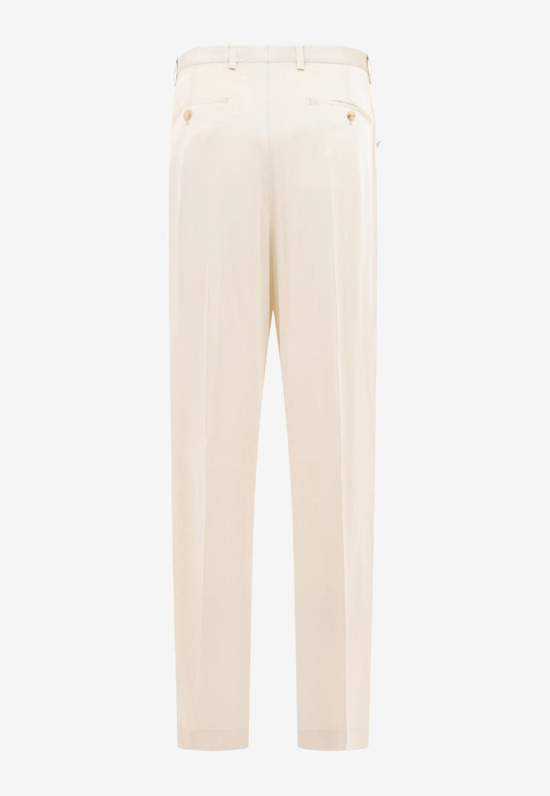 Rick Owens Hollywood Mastodon Tailored Pants White RP01E7352SCH41_78380