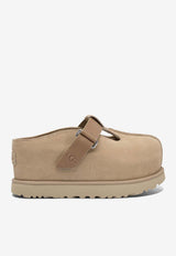 Logo-Engraved Suede Slippers
