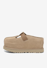 Logo-Engraved Suede Slippers