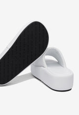 Balenciaga Rise Flatform Leather Slides White 788494WB7E19010_78467