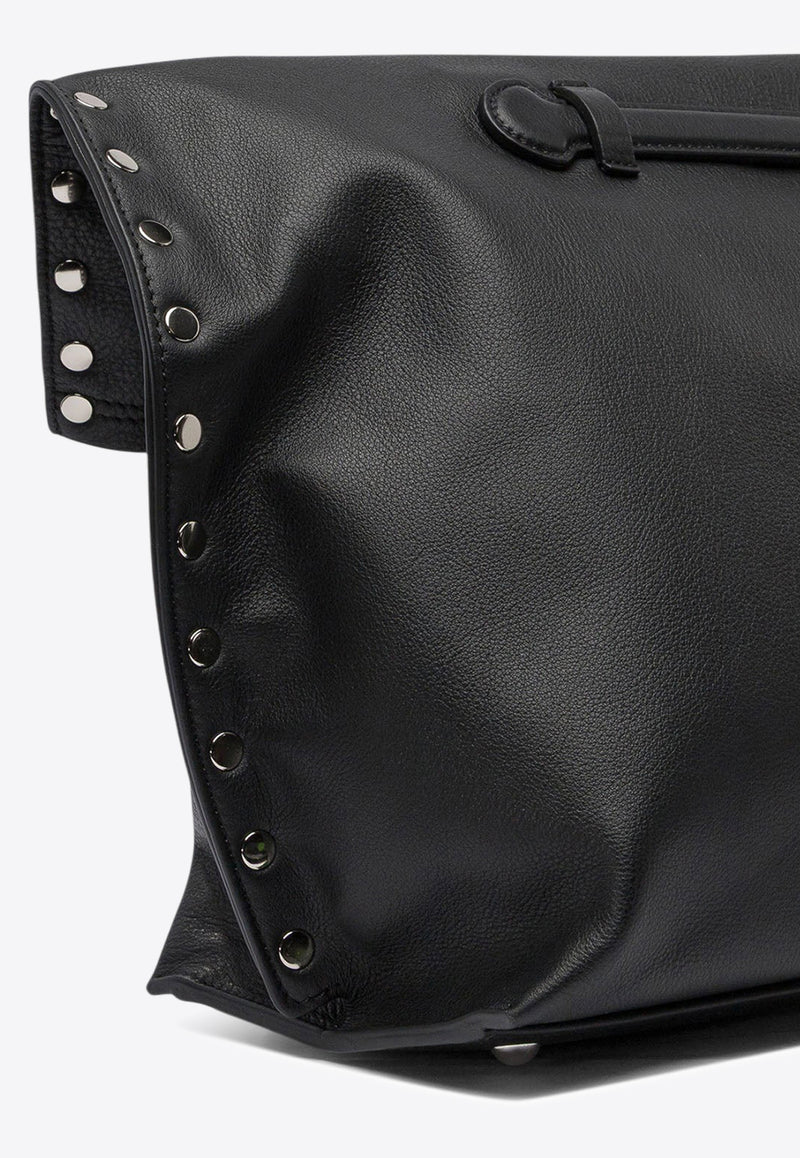 Zanellato Spasso Saeta Leather Tote Bag Black A SPASSO SAETA M0687901910000Z0001_78447