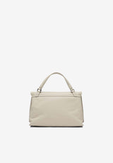 Zanellato Small Postina Leather Top Handle Bag Ivory POSTINA SAETA S0684751910000Z1191_78448