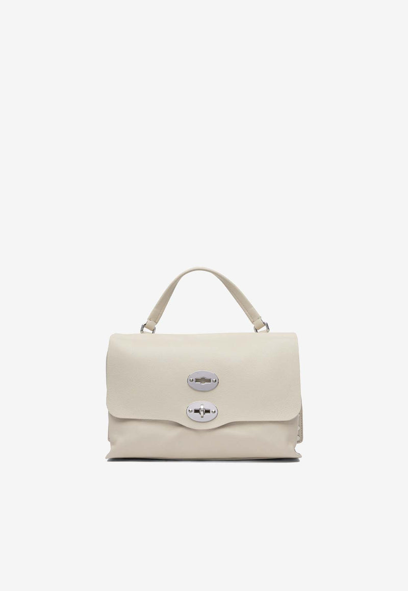 Zanellato Small Postina Leather Top Handle Bag Ivory POSTINA SAETA S0684751910000Z1191_78448