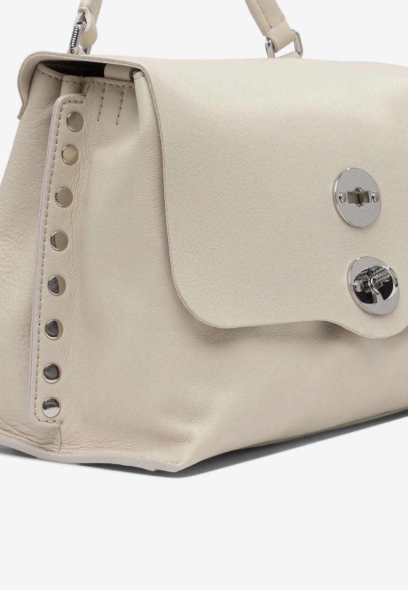 Zanellato Small Postina Leather Top Handle Bag Ivory POSTINA SAETA S0684751910000Z1191_78448